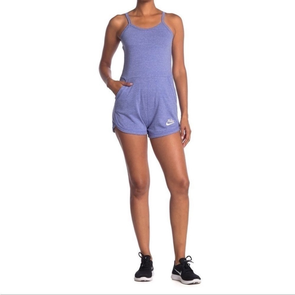 Nike Gym Vintage Inspired Romper Purple Size Small